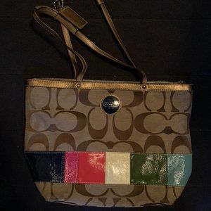 Multi Colored Coach Purse